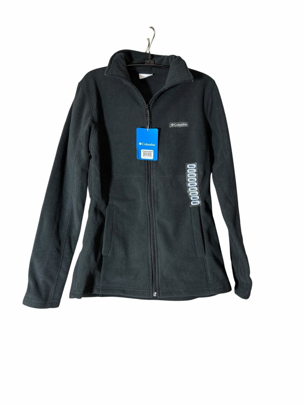 Columbia Basin Trail III Full Zip Color Block Fleece Jacket Womens Black S NWT